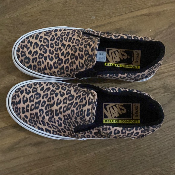 Vans Shoes - Cheetah Slip On Vans